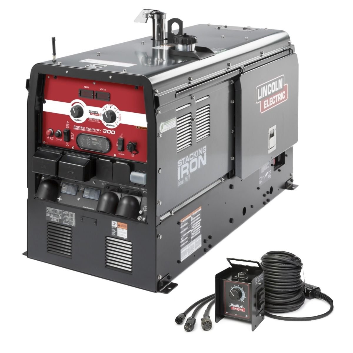 Lincoln Cross Country 300 Kubota Cc/Cv Welder Generator W/125 Ft Remote K4166-7
