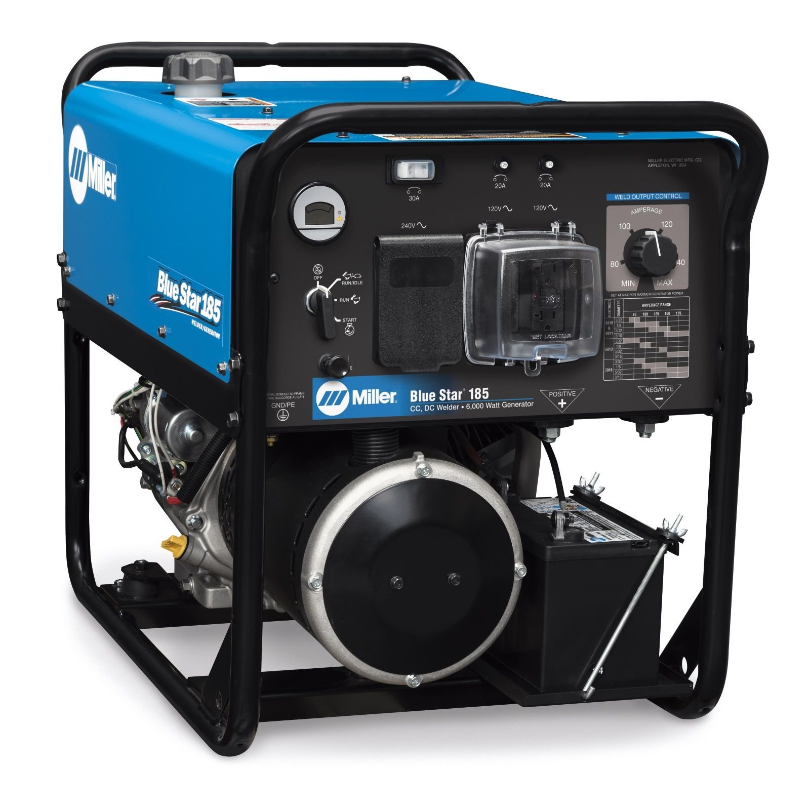 Miller Blue Star 185 Welder/Generator With Gfci Receptacles 907664