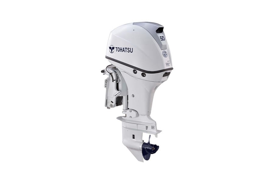Tohatsu MFS50AWETS 50HP Beluga White 15" Outboard Motor 1 Tohatsu 50HP MFS50AWETS - Beluga White 15in Outboard Motor