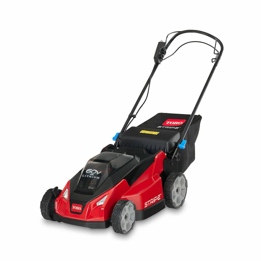 Toro 21" Stripe 60V Battery RWD Super Bagger Dual Blade System 1 Toro 21 inch Stripe 60v Battery RWD, HW, Dual Blades, Super Bagger