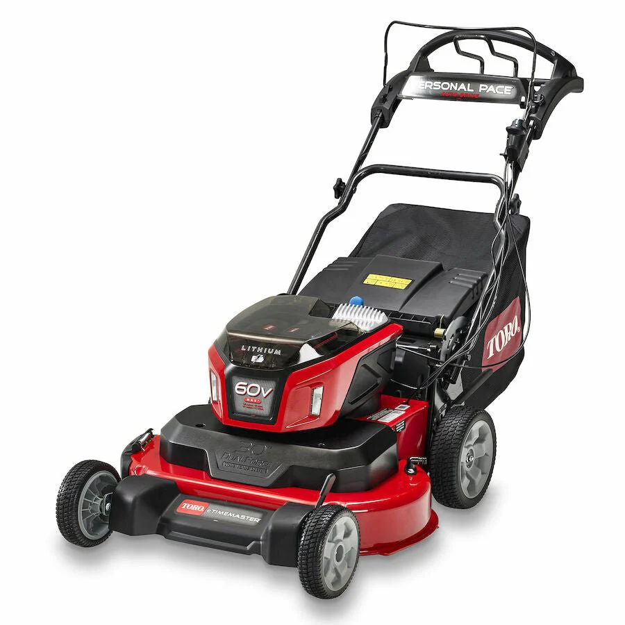 Toro 60V MAX 30" eTimeMaster Auto-Drive Lithium Battery Mower 1 Toro 60V Max 30 in. eTimeMaster Personal Pace Auto-Drive Battery-Powered Lawn Mower Model 21493
