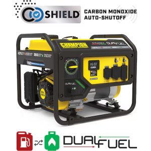 Champion Power Equipment CO Shield RV Ready 4375 / 3500 Watt Gasoline/Liquid propane Dual fuel Portable Generator