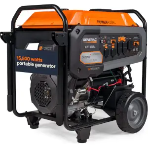 Generac Portable Generator 19300 / 15500 -Watt Gasoline Single fuel Portable Generator