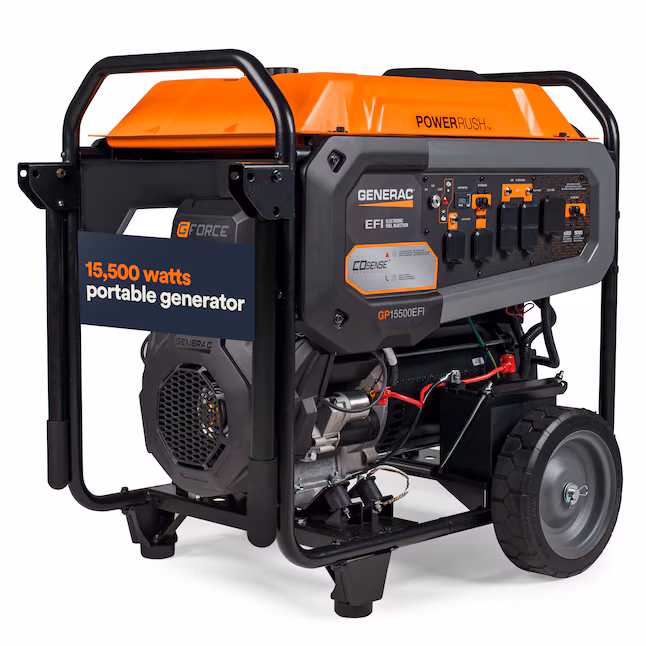 Generac Portable Generator 19300 / 15500 -Watt Gasoline Single fuel Portable Generator