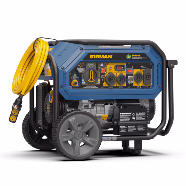 Firman T08073 Electric Start 120/240V with Power Cord and Cover 10000 / 8000 Watt