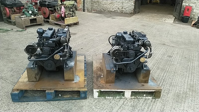 Used Perkins 4108 51HP Marine Diesel Engine