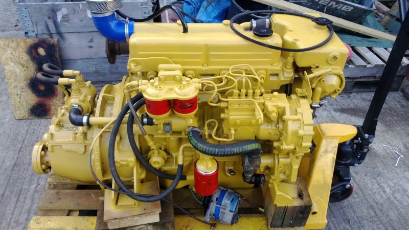 Used Lister CS4 / Ford 2722E 72HP Marine Diesel Engine 1 Used Lister CS4 FORD 2722E 72HP Marine Diesel Engine