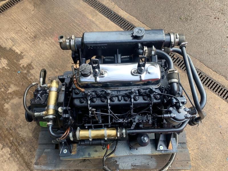Used Thornycroft T-154 (BMC 2.5) 62HP Marine Diesel Engine 2 Used Thornycroft T-154 (BMC 2.5) 62HP Marine Diesel Engine