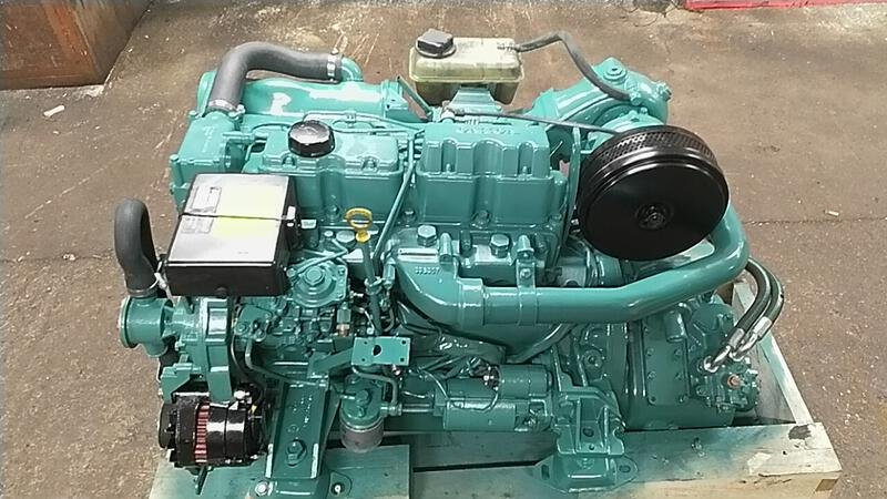 Used Volvo Penta TMD31L-A 100HP Marine Diesel Engine