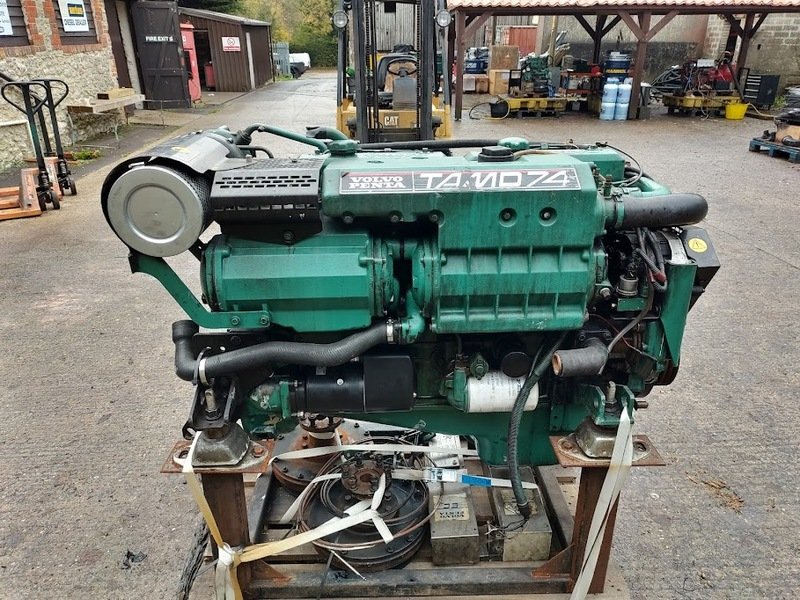 Used Volvo Penta TAMD74A 247HP Bobtail Marine Diesel Engine