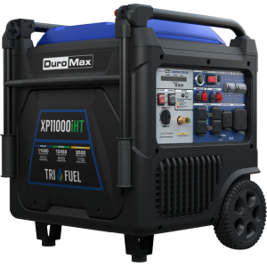 DuroMax XP11000iHT 11,000 Watt Portable Tri Fuel Inverter Generator - Quiet, Low THD