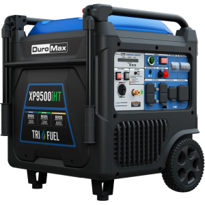 DuroMax XP9500iHT 9,500 Watt Portable Tri Fuel Inverter Generator - Quiet, Low THD