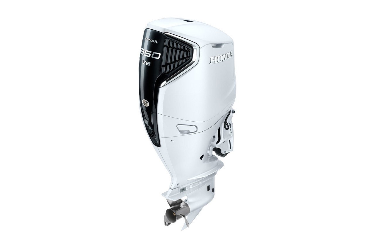 Honda BF350AUCDA 350HP iST CR Outboard 1 Honda 350HP BF350AUCDA White iST Outboard - 30" Shaft, Counter Rotation, Intelligent Shift & Throttle