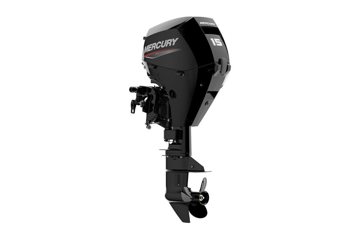 Mercury 15MRC 15HP FourStroke Manual Remote 15" Outboard Motor 1 Mercury 15HP 15MRC FourStroke - Manual 15in