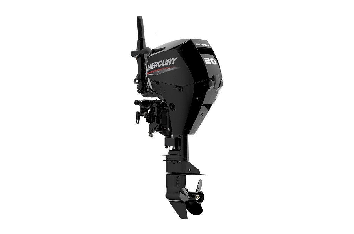 Mercury 20ELHPT 20HP Power Trim Tiller 4-Stroke 20" Outboard Motor 1 Mercury 20HP 20ELHPT - Power Trim Tiller 20in
