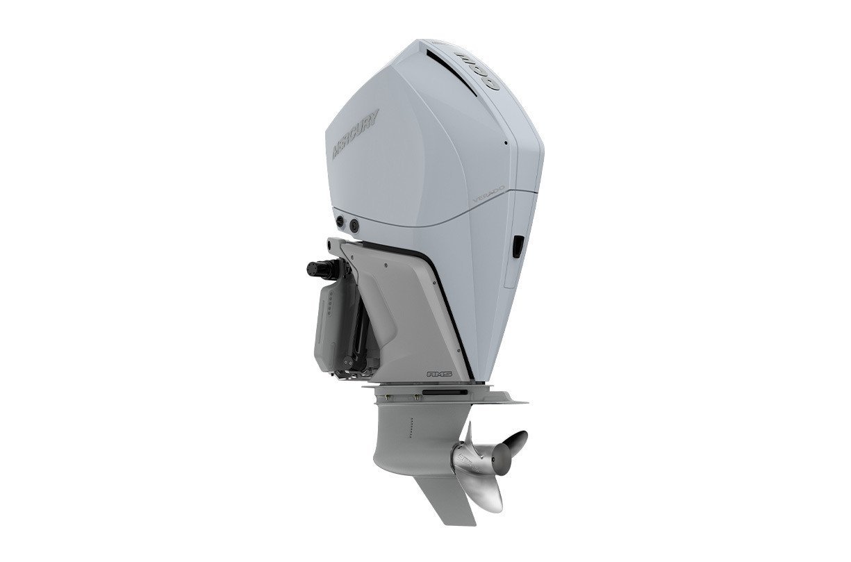 Mercury 300XXL 300HP White Verado V8 30" Outboard Motor 1 Mercury 300HP 300XXL Verado - White V8 30in