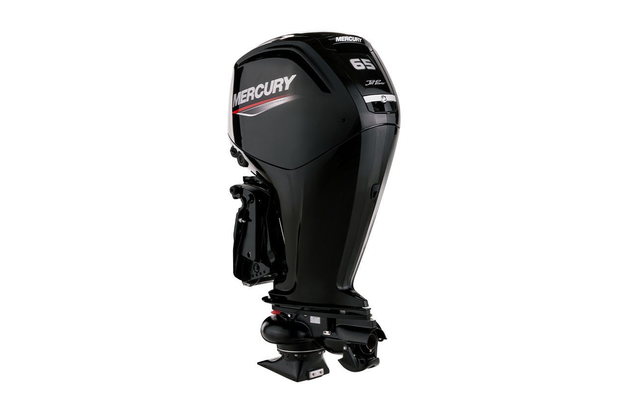 Mercury 65ELPT 65HP EFI Jet 4-Stroke Outboard Motor 1 Mercury 65HP 65ELPT EFI Jet Outboard - 20" Shaft, Remote Mechanical, Electric Start