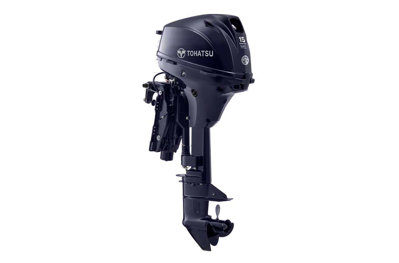 Tohatsu MFS15EEPTL 15HP Power Tilt 20" Shaft Outboard Motor 1 Tohatsu 15HP MFS15EEPTL - Power Tilt 20in Shaft