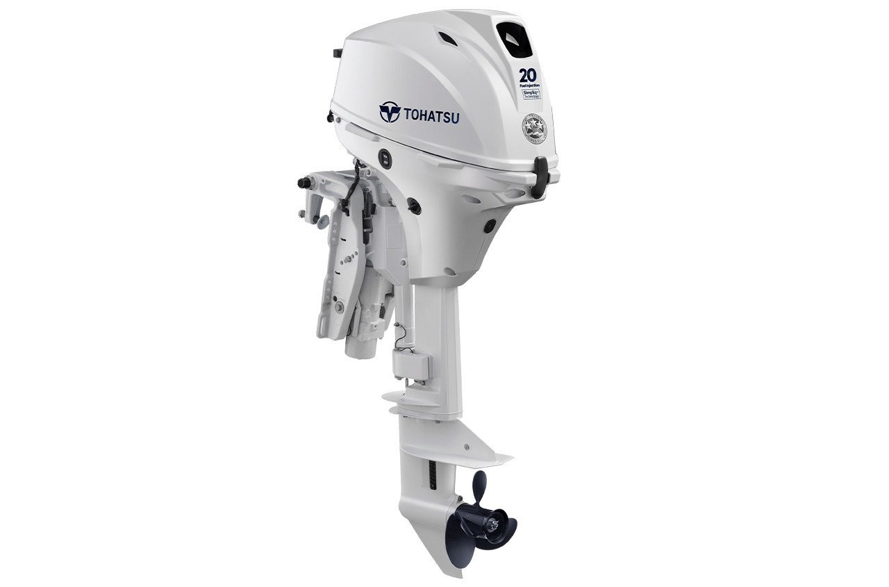 Tohatsu MFS20EWEPTL 20HP Beluga White 20" Outboard Motor 1 Tohatsu 20HP MFS20EWEPTL - Beluga White 20in