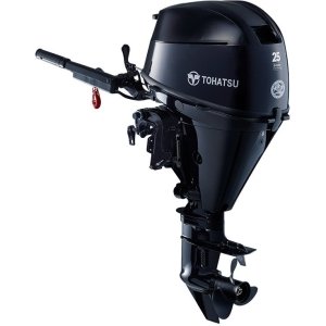 Tohatsu 25HP MFS25DEFS 4-Stroke Outboard - 15" Shaft, Tiller Handle, Electric Start