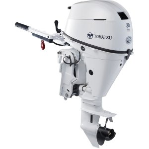 Tohatsu 30HP MFS30DWEFTL 4-Stroke Outboard - 20" Shaft, Tiller, Electric Start/Manual Rope