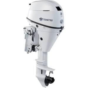 Tohatsu 30HP MFS30DWETL 4-Stroke Outboard - 20" Shaft, Tiller, Electric Start/Manual Rope