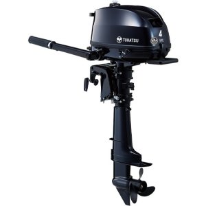 Tohatsu 4HP MFS4DDL 4-Stroke Outboard - 20" Shaft, Tiller Handle, Manual Start