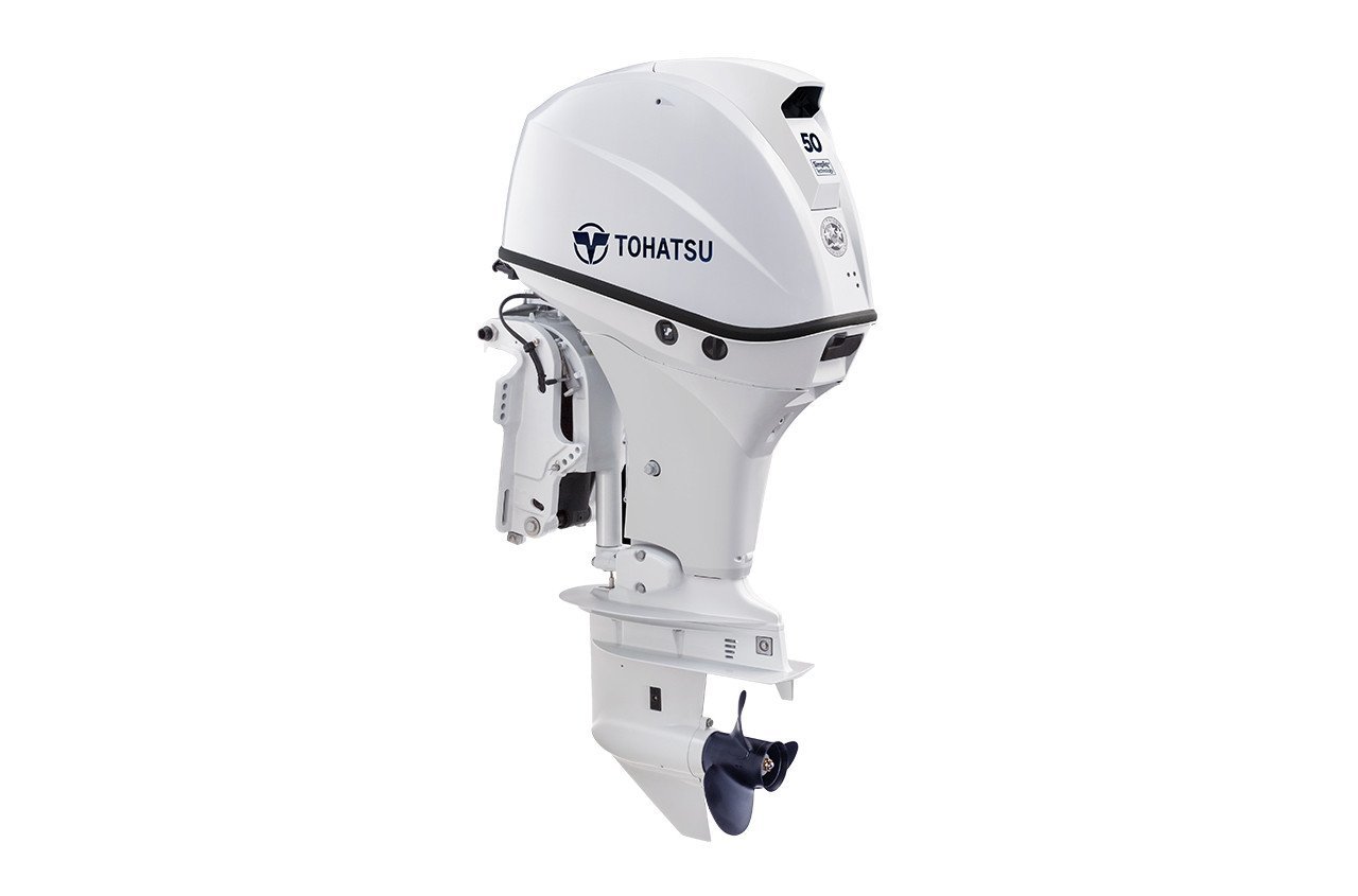 Tohatsu MFS50AWETL 50HP Beluga White 20" Outboard Motor 1 Tohatsu 50HP MFS50AWETL - Beluga White 20in