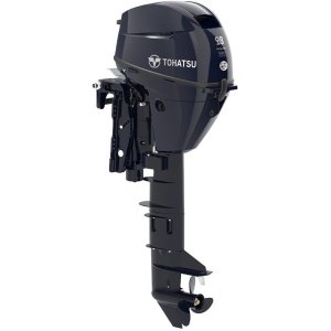Tohatsu 9.8HP MFS9.8CEPTUL 4-Stroke Outboard - 25" Shaft, Tiller, Electric Start/Power Tilt