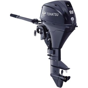 Tohatsu 9.8HP MFS9.8CS 4-Stroke Outboard - 15" Shaft, Tiller Handle, Manual Start