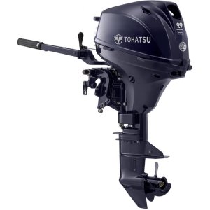 Tohatsu 9.9HP MFS9.9EEFTL 4-Stroke Outboard - 20" Shaft, Tiller, Electric Start/Power Tilt