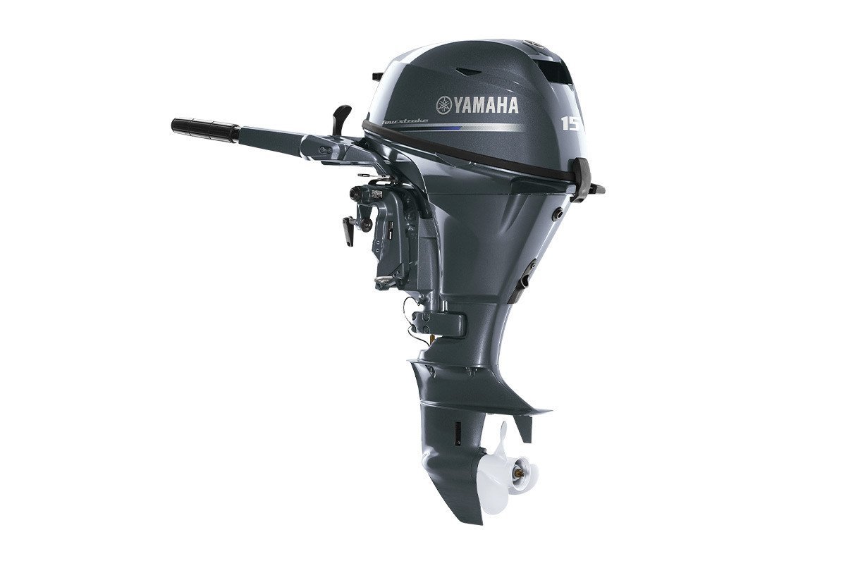 Yamaha F15LEHA 15HP Tiller Electric 20" Shaft Outboard Motor 2 Yamaha 15HP F15LEHA - Tiller Electric 20in