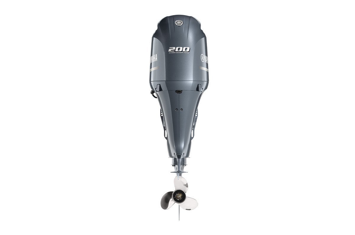 Yamaha F200LC 200HP Mechanical Control 20" Outboard Motor 2 Yamaha 200HP F200LC 4-Stroke Outboard, 20" Shaft, Remote Mechanical