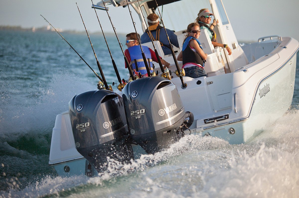 Yamaha F250XSB 250HP DEC Heavy Duty Outboard Motor 2 Yamaha 250HP F250XSB DEC Outboard - 25" Shaft, Digital Electronic Controls