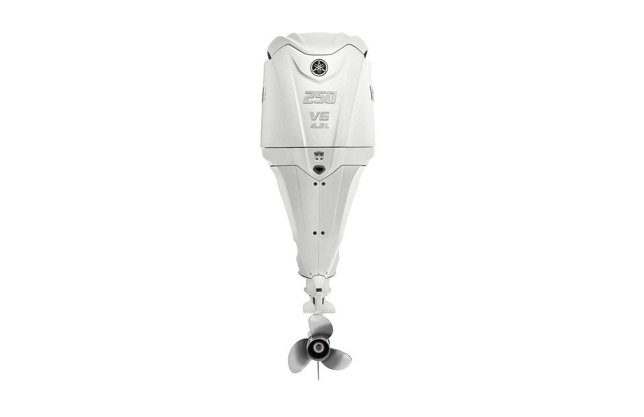 Yamaha F250XSB2 250HP White DEC Heavy Duty Outboard Motor 2 Yamaha 250HP F250XSB2 White DEC Outboard - 25" Shaft, Digital Electronic Controls