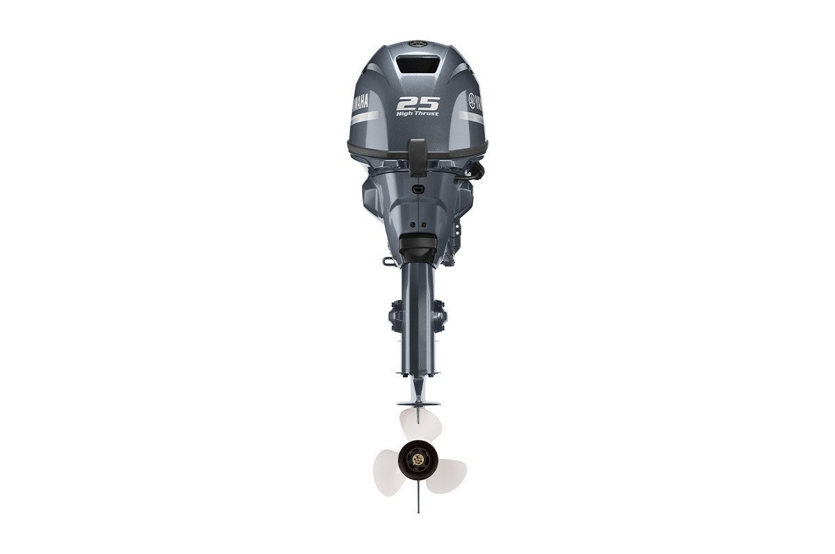 Yamaha F25LC 25HP Electric Start 20" Shaft Outboard Motor 2 Yamaha 25HP F25LC - Electric Start 20in Shaft