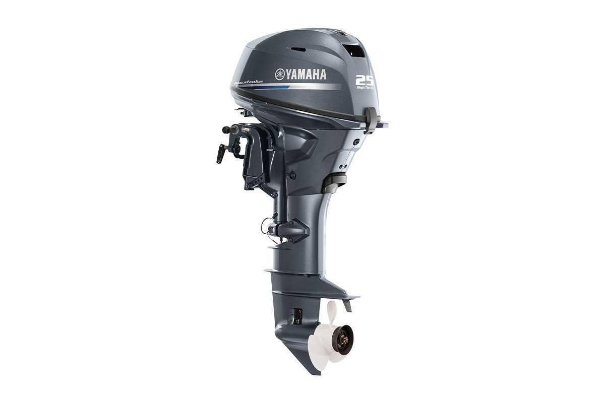 Yamaha F25SWC 25HP Electric Remote 15" Shaft Outboard Motor 1 Yamaha 25HP F25SWC - Electric Remote 15in Shaft