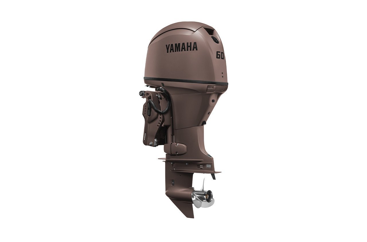 Yamaha 60HP F60LC3 Matte Brown Outboard, 20" Shaft 1 Yamaha 60HP F60LC3 - Matte Brown 20in Shaft