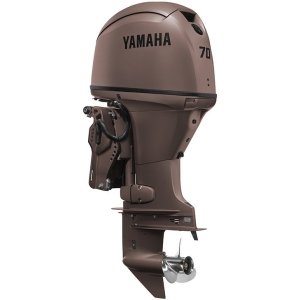 Yamaha 70HP F70LB3 Matte Brown Outboard - 20" Shaft, Remote Mechanical Steering