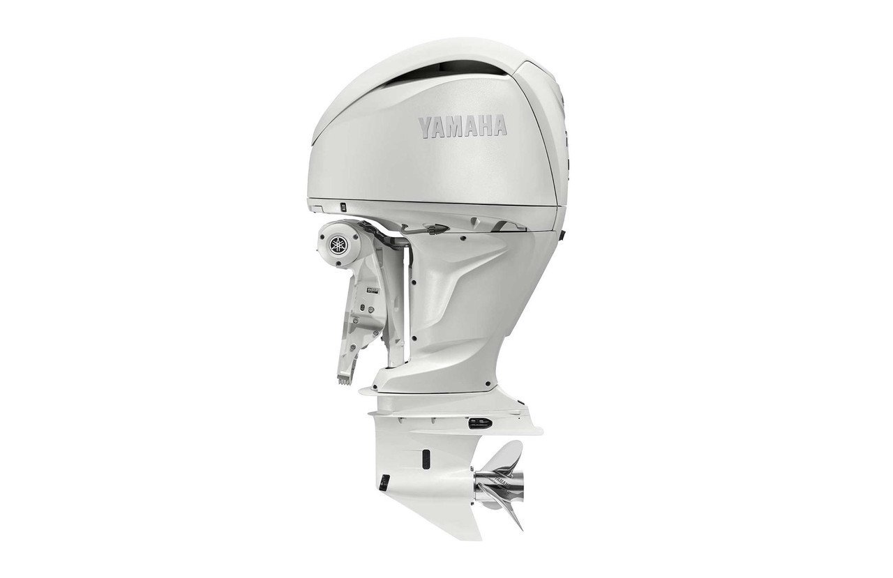 Yamaha LF250ESB2 250HP White Digital Counter Outboard Motor 3 Yamaha 250HP LF250ESB2 White DEC Counter Rotation Outboard - 35" Shaft, Digital Electronic Controls