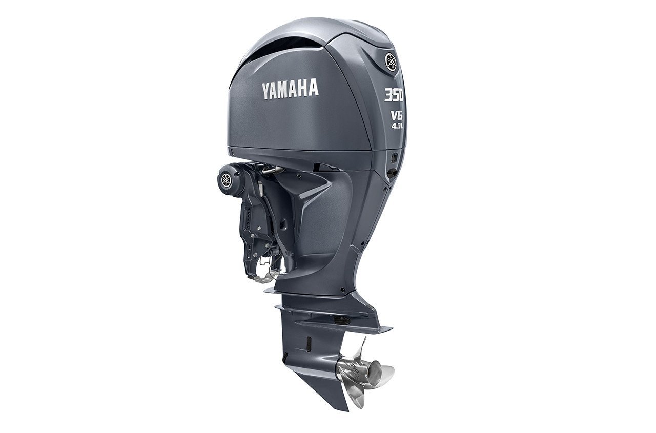 Yamaha LF350USA 350HP DEC Counter Scratch Outboard Motor 1 Yamaha 350HP LF350USA DEC Counter Rotation Outboard - 30" Shaft, Digital Electronic Controls