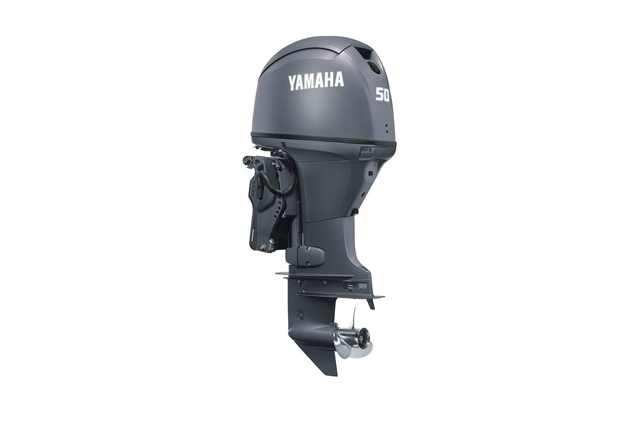 Yamaha T50LB 50HP High Thrust EFI 4-Stroke 20" Outboard Motor 1 Yamaha 50HP T50LC High Thrust Outboard - 20" Shaft, Remote Mechanical Steering
