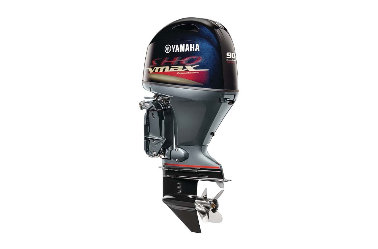 Yamaha VF90LB 90HP V MAX SHO 20" Shaft Outboard Motor 1 Yamaha 90HP VF90LB V MAX SHO Outboard - 20" Shaft, Remote Mechanical Steering