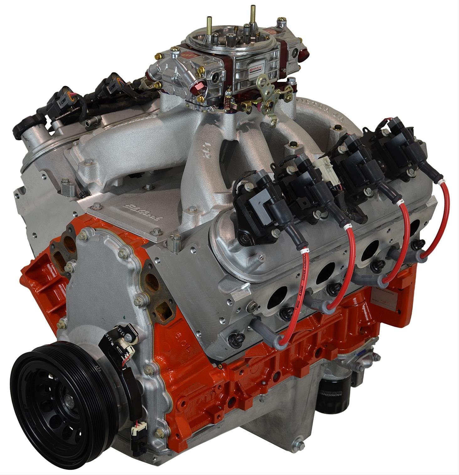 ATK Chevy LS 408 600 HP LS01C Carbureted Complete Engine 2 ATK High Performance Chevy LS 408 600 HP Long Block Crate Engines LS01C2