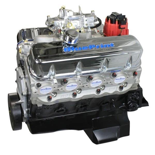 BluePrint Engines BP4002CTC GM 400 508 HP Dressed Carbureted 2 BluePrint Engines GM 454 C.I.D. 460 HP Cruiser Dressed Long Block Crate Engines BP454CTC2