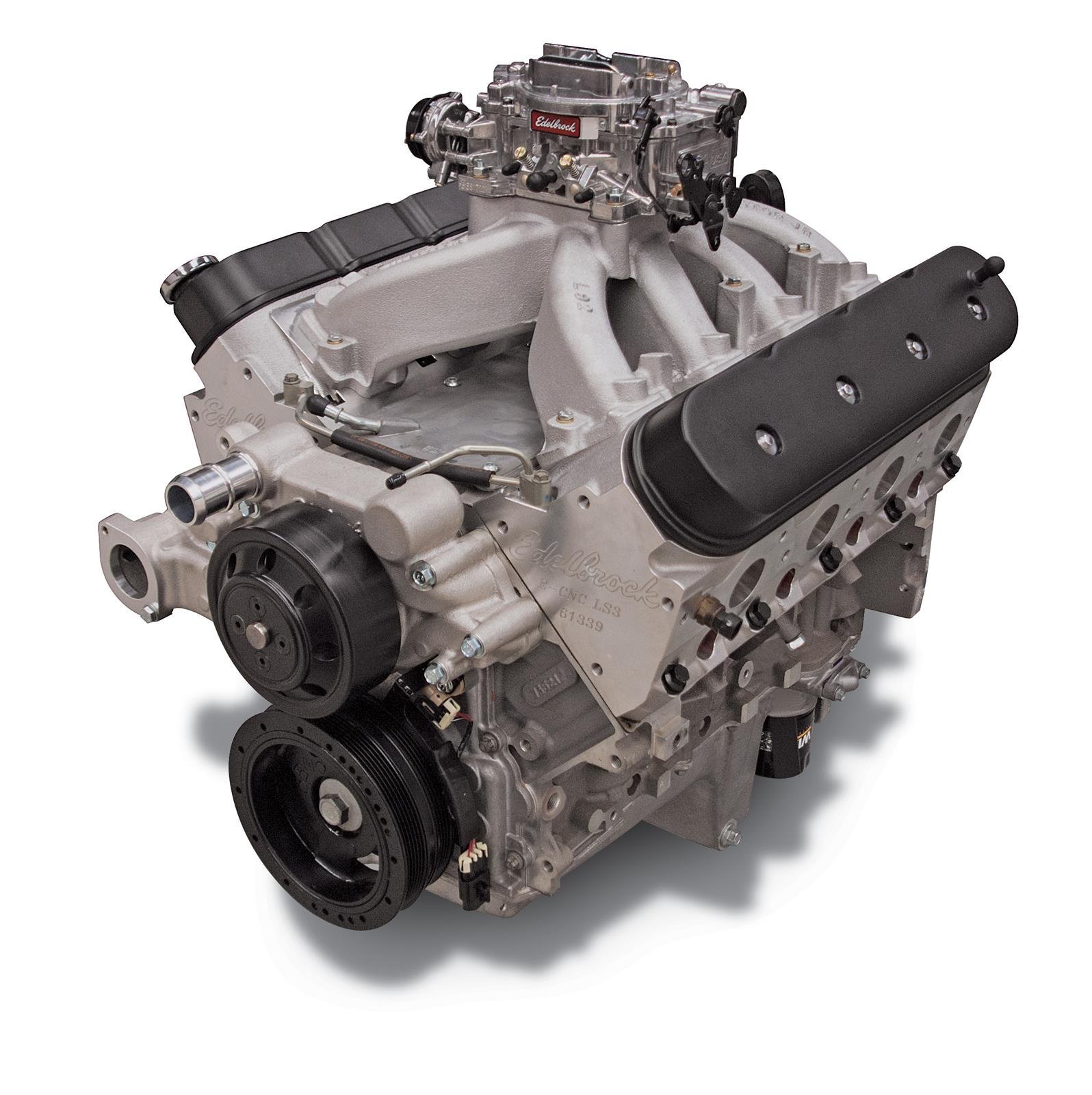 Edelbrock 46727 LS 416 6.8L 602 HP Carbureted Crate Engine 1 Edelbrock 46727 LS 416 6.8L 602 HP Carbureted Crate Engine