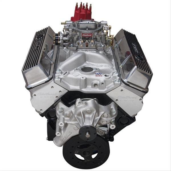Edelbrock 46420 Performer Hi-Torq 350 Long Water Pump Engine 2 Edelbrock Performer Hi Torq 350 C.I.D. 363 HP Long Block Crate Engines 464202