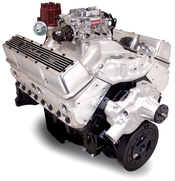 Edelbrock 46410 Performer Hi-Torq 350 Short Water Pump Engine 2 Edelbrock Performer Hi Torq 350 C.i.d. 363 Hp Long Block Crate Engines 464102